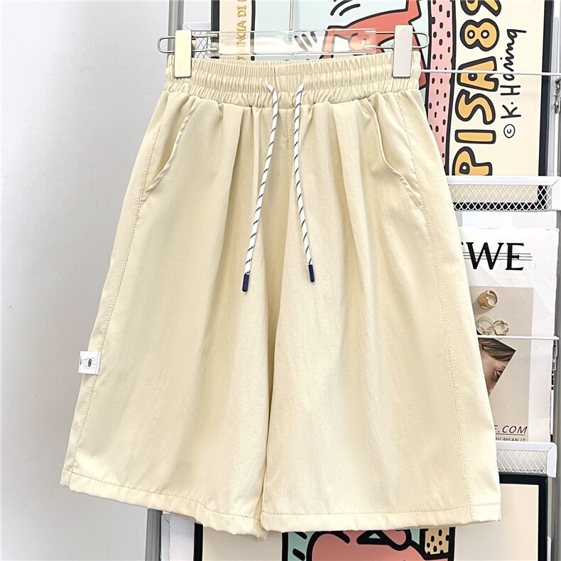 日系短裤男女2025新款夏季外穿运动中裤子休闲宽松青少年五分裤，男装牛仔裤，星座1210-1