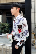 2021秋冬潮流个性花衬衫男长袖韩版休闲印花衬衣A470-CS112，男装衬衫，电商A207