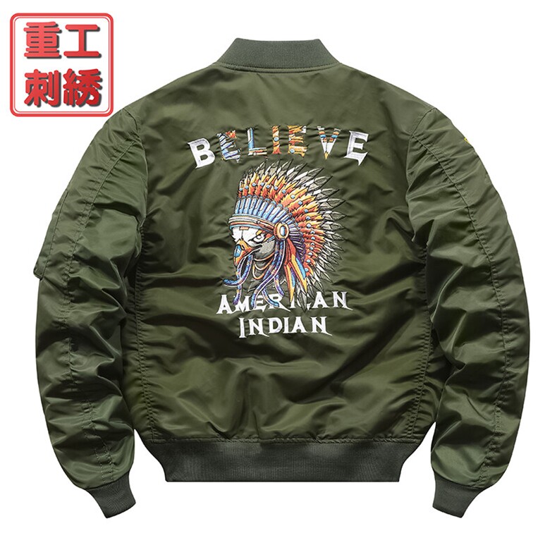 美式潮牌宽松版型飞行服时尚潮牌户外运动休闲加棉,男装夹克,星座210-5(原414-2)