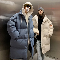 备战双十一中长款过膝棉服假两件加厚情侣棉衣女G910P158女类，男装棉衣，电商A339