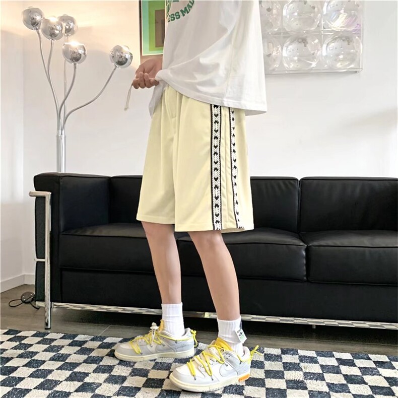 男夏季潮流时尚休闲短裤编织裤子五分裤D6803P25图片