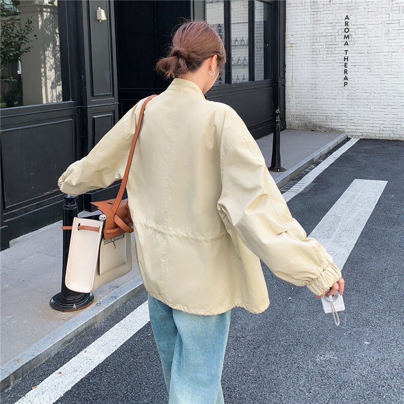 【秋款】卡其色设计感短外套2C212-G170-P165-K238,女装短外套,2C212