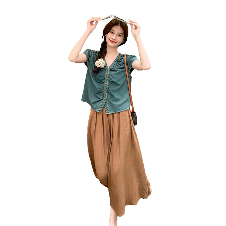 气质高级感牛仔套装裙两件套2933P145K218,女装套装/套裙,2C029