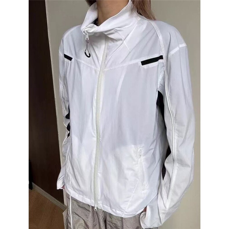 凉感透气拼接运动防晒衣拼接防晒服外套男女宽松薄款上衣WJK01,男装防晒衣,星座208-5