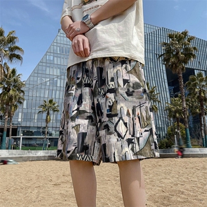 夏威夷沙滩短裤男夏季薄款日系复古美式潮牌休闲五分裤DK5534-P23图片