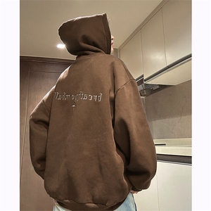 DC5311-TP55 控价78 冬季时尚潮牌刺绣卫衣男女加绒加厚保暖上衣图片