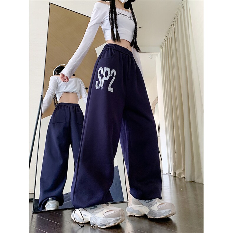 休闲裤男女韩版潮流高街帅气百搭卫裤2026秋季ins长裤K6620-P45,男装休闲裤,星座412-3