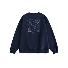2025秋假两件圆领套头卫衣380g--5095，男装卫衣，电商S012（CATTEE）