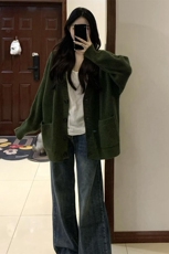 日系学院风复古宽松遮肉针织衫女学生秋冬季宽松软糯开衫毛衣外套，男装针织衫/毛衣，星座218-8