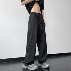 抖音品质设计感阔腿速干高级感个性休闲裤长裤XZ221-1/K1601/P55，男装休闲裤，星座221-1