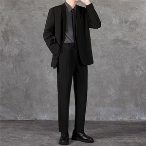 休闲西装男士外套结婚礼服春季新款潮牌西服套装男 TK7170图片