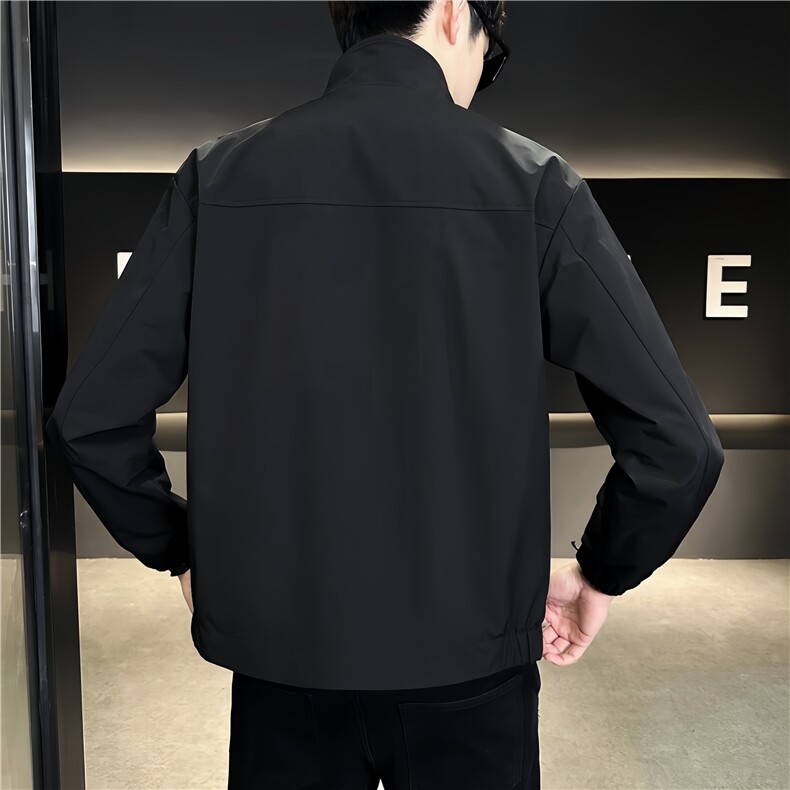 店主风新款夹克外套男春秋休闲百搭时尚立领男士夹克S1857-P90,男装夹克,星座310B-3