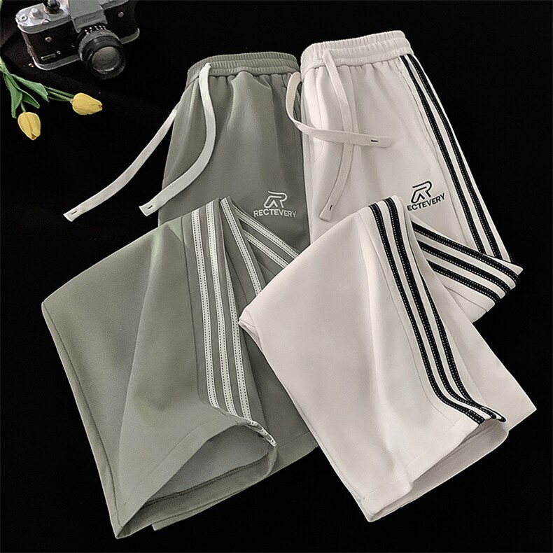 高点击秋季秋冬港风宽松阔腿运动裤X416b-1-KL906-特P40控58,女装休闲裤,星座416B-1