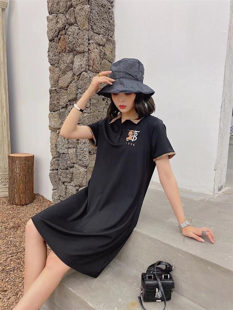夏季新款polo连衣裙，女装连衣裙，爱美欧