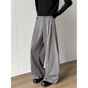 美式高级感解构西裤男小众设计感阔腿垂感休闲长裤子XK0223-P42,男装西裤,星座308B-2