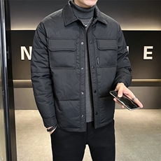 2024新款男士羽绒服冬季轻薄短款上衣A313-13813-P175控价258，男装羽绒服，电商A313