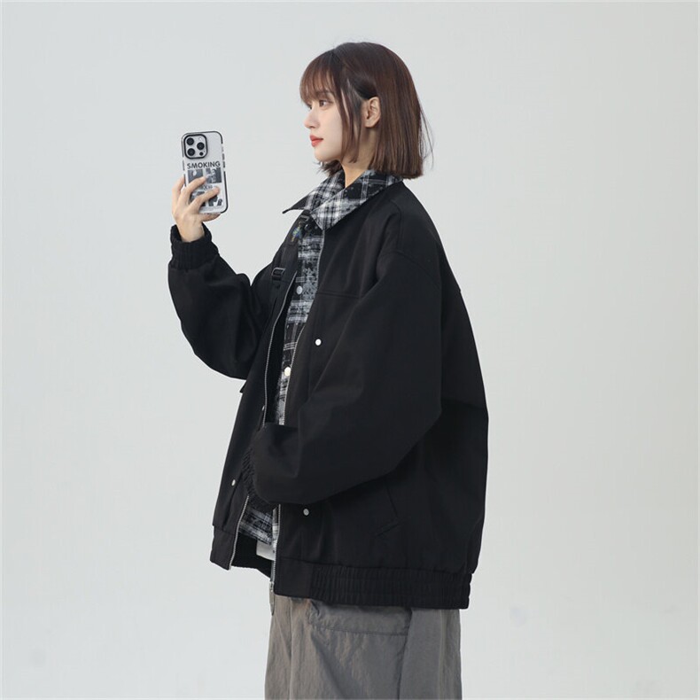 2025春休闲痞帅工装翻领夹克潮流外套得物二开XZ301b-2-JK2589P78,男装夹克,星座301B-2（原A443-1）
