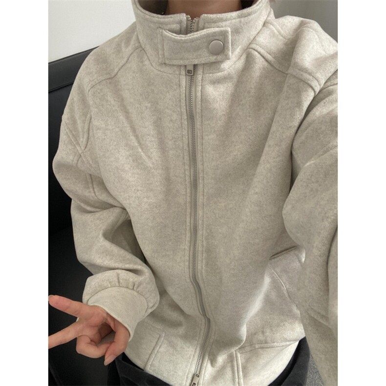 【有货】立领运动美式重磅开衫卫衣男女情侣夹克外套8154CC-特P73,男装夹克,星座1007（原301D）