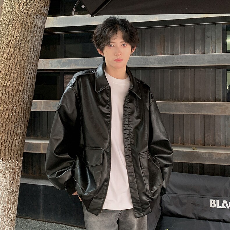 档口图现货加厚加棉皮衣飞行员外套1209-1-JK19-P90主推可谈，男装皮衣，星座1209-1