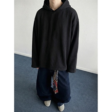 抖音得物品质26春装美式高街重磅纯色一粒扣连帽卫衣外套W85，女装短外套，电商A486