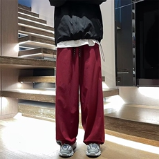 裤子男夏薄速干三条杠阔腿运动裤潮高级感束脚休闲长裤MK777P37，女装休闲裤，星座1013-5