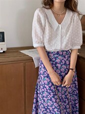 夏季新品/刺绣提花小衫，其它，Hello Tina