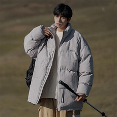 新港风休闲立领棉服男棉袄oversize保暖棉衣外套A068-JCM20-TP120，男装棉衣，电商A068