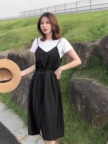 两件套连衣裙很显气质，女装连衣裙，百变诱惑