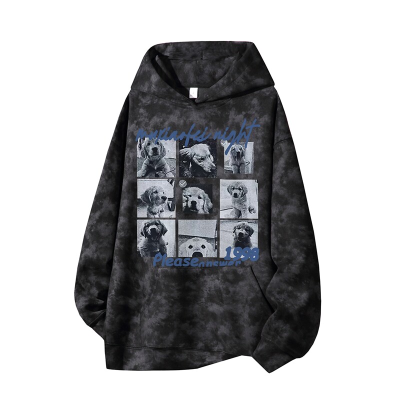 得物供货、重磅420克现货麂皮绒扎染卫衣HD019-1-WL25154ZR-P45,男装卫衣,电商019-1