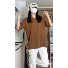 重磅新疆棉纯白短袖T恤厚实打底衫纯色男女款T3605-特价P19，男装T恤，电商A007