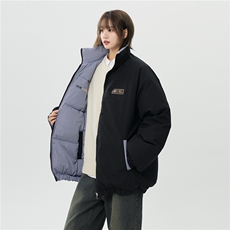 XZ-230-1MY700中性风简约轻奢格子刺绣双面穿休闲面包服P118控158，鞋类箱包手腕包，星座230-1