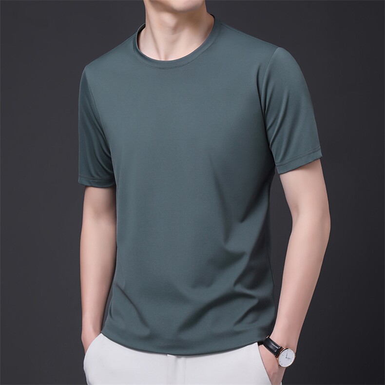 MF46637钱塘2020-1时尚休闲中年男士夏季新款圆领短袖T恤P39,男装T恤,钱塘207-1