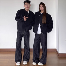 【有货】DXZ58-P68新中式垫肩斜门襟西服外套男解构设计感夹克，男装夹克，星座603-2