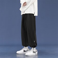 潮流百搭2021运动裤男宽松潮流休闲九分长裤 K680-特批35图片