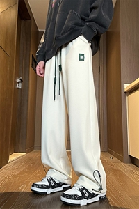 2024 春季新款 内景大码港风菠萝格直筒卫裤M-5X HK24049-特P35图片