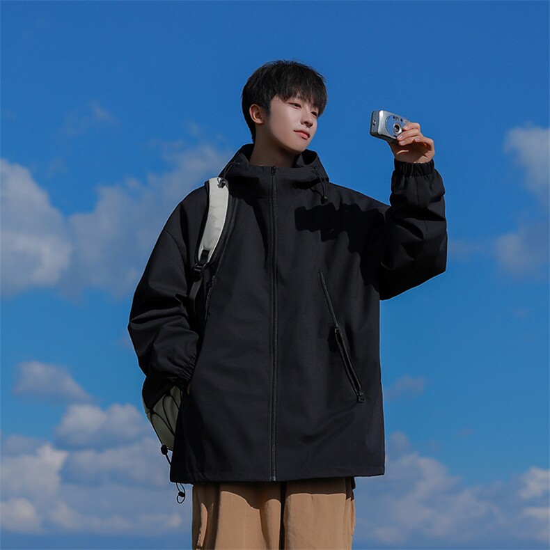 JK7830-P702025秋季新款渐变连帽防水宽松夹克外套,男装夹克,星座109-1