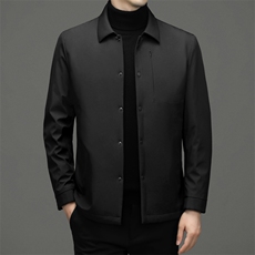 CSMF92258钱塘2020-2中年男士商务休闲冬季厚款简约翻领棉服P165，男装棉衣，钱塘207-2