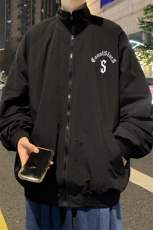 港风23新款秋季时尚百搭宽松字母印花夹克外套F6321P65控88，男装夹克，电商A268A