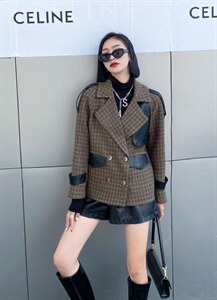 拼皮大衣图片