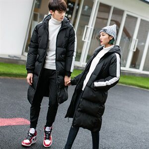 反季情侣装棉衣男中长棉衣加厚棉袄棉服冬季外套装图片