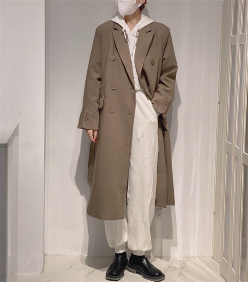 长款西装外套，女装西装，驿谷