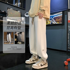 百搭秋冬加绒加厚华夫格休闲束脚裤K920常规特批32加绒特批42，男装休闲裤，星座718-1