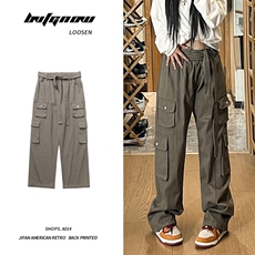 港风抖音品质休闲裤工装裤直筒裤长裤A014-DY2165-P65控88，男装工装外套，电商A014