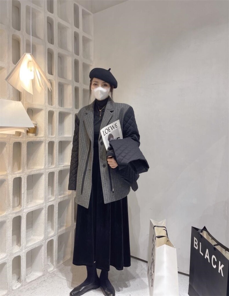 冬季新款设计?可脱卸假两件,女装其它,U·M