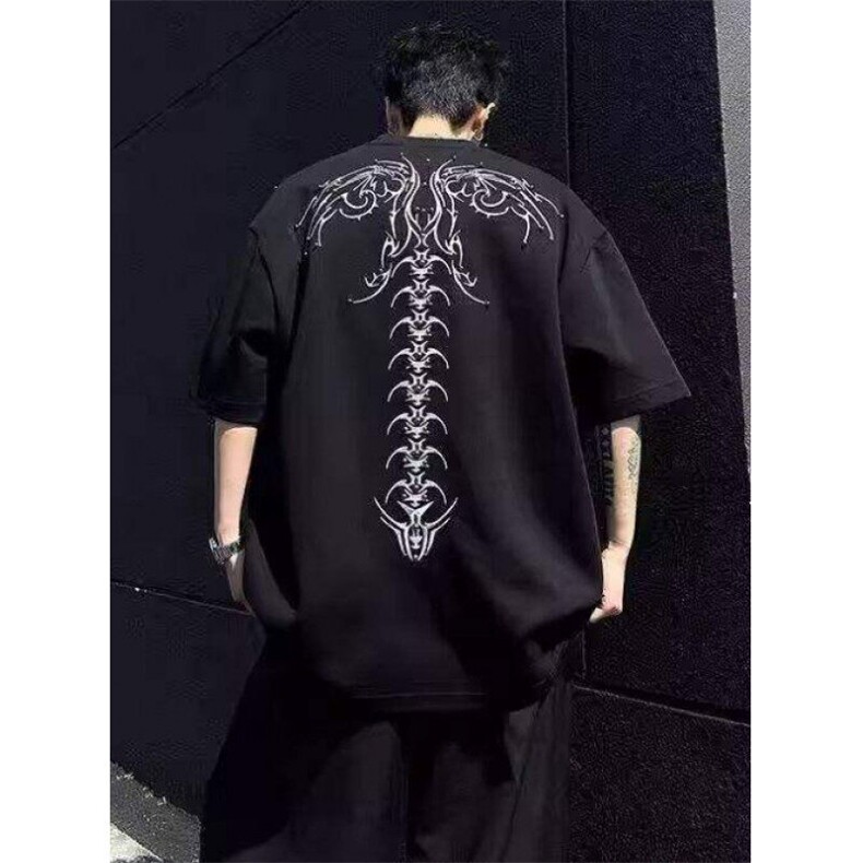 蛇瞳脊骨正肩短袖男夏季小众设计高级感T恤半截袖T559,男装T恤,星座1116A（原606A-3）