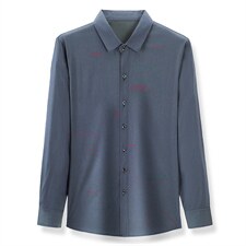 BF2312钱塘2020-2春秋款中年男士长袖休闲简约百塔衬衫货稳P63，男装衬衫，钱塘207-2