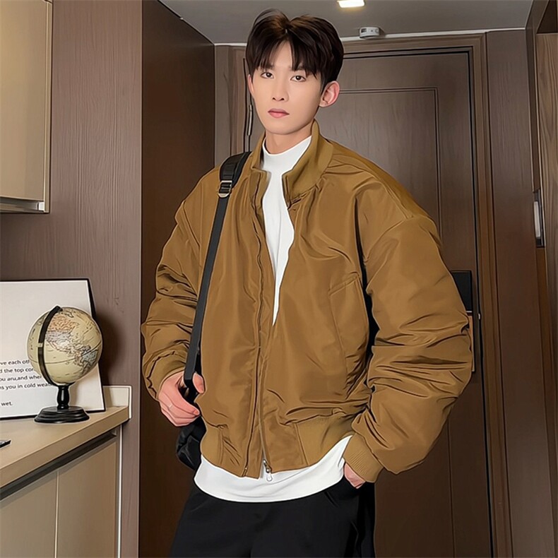 棉衣男短款秋冬季新款美式复古宽松休闲百搭棉服港风潮流MY06-P90，男装棉衣，电商B381-1