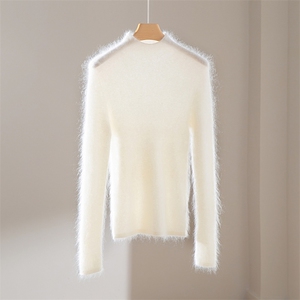 2025年秋季新款百搭长袖圆领套头衫，女装针织衫/毛衣，伊纯羊绒