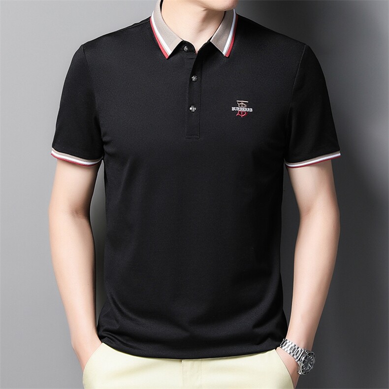 夏季新款男士翻领短袖t恤中年有领男装上衣服休闲POLO衫,男装T恤,电商B212（原钱塘6029）
