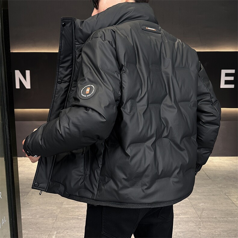 新款冬季男士加厚小立领羽绒服防寒防水309B-3-81052-P180,男装羽绒服,星座1409-3